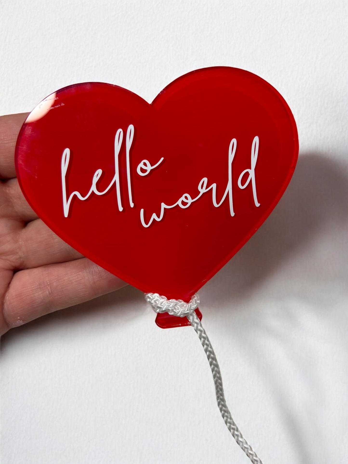 Baby Announcement Heart Balloon