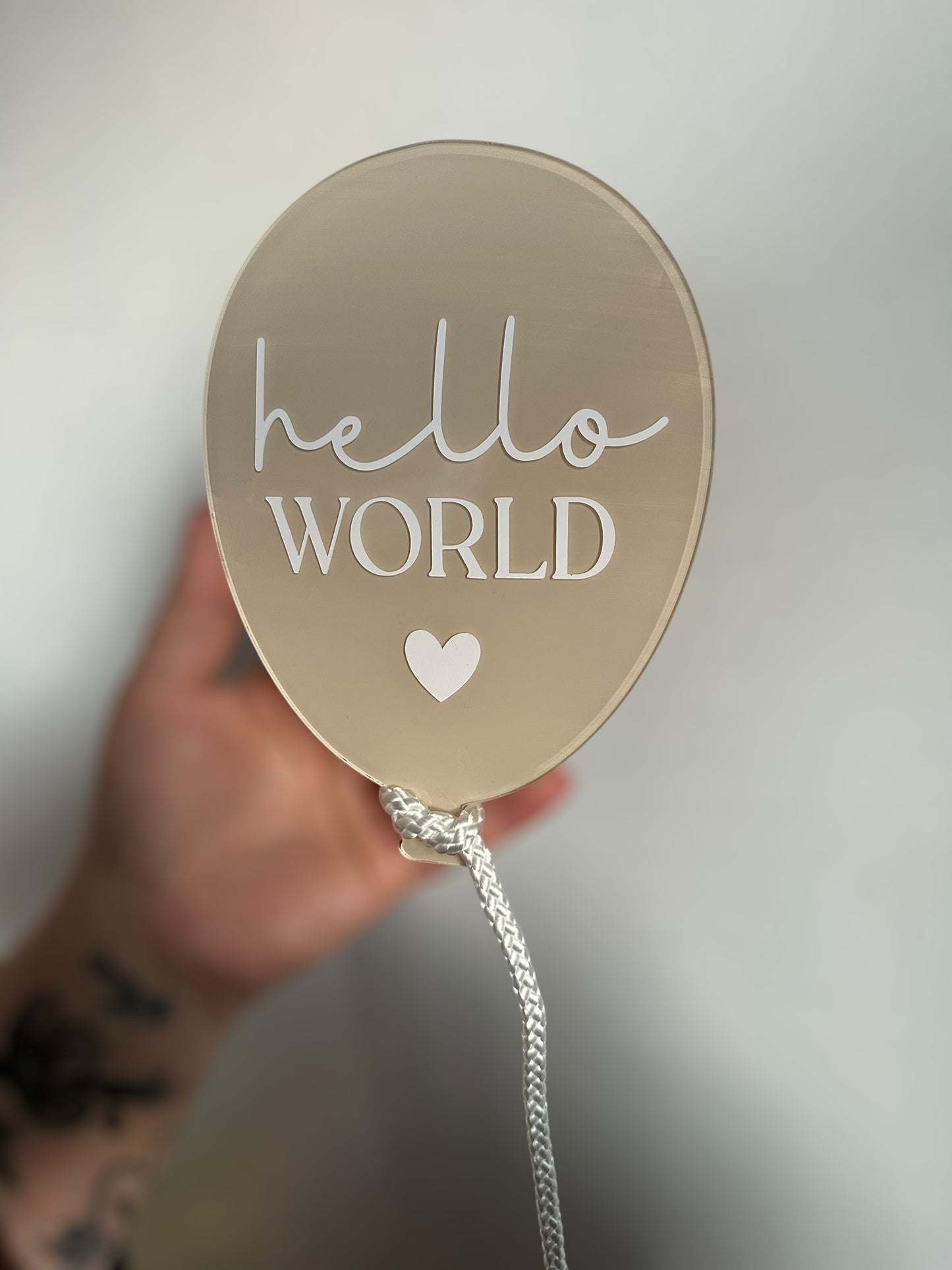 Large Baby Announcement balloon