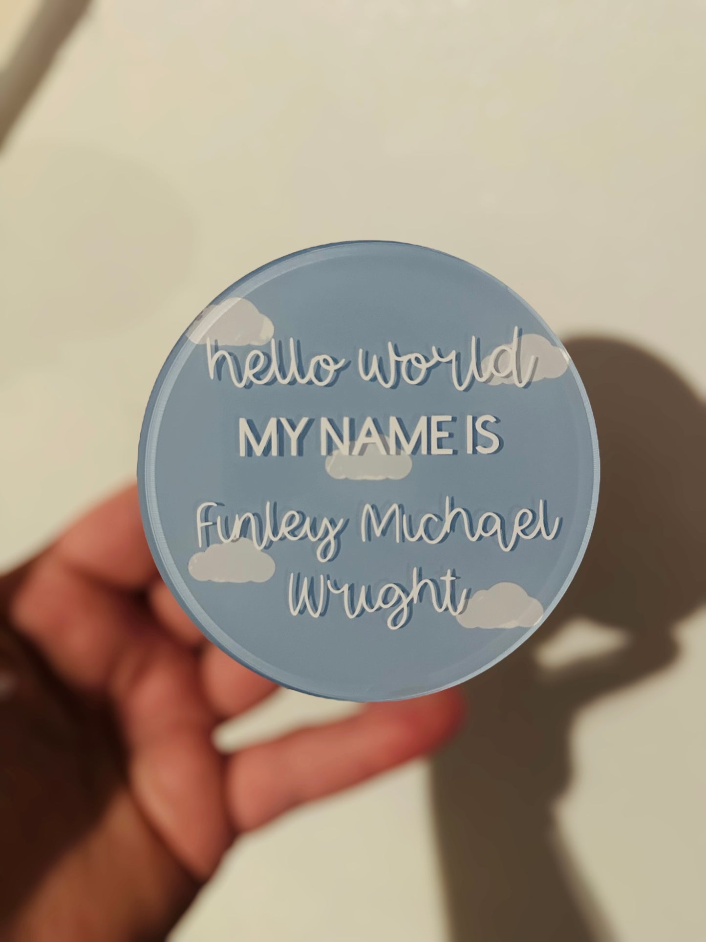 Baby Announcement Disc