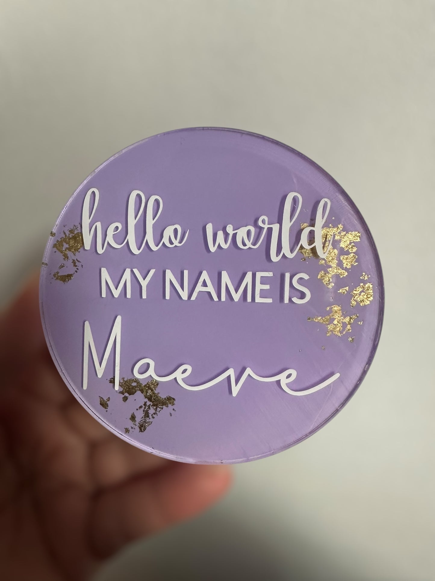 Baby Announcement Disc