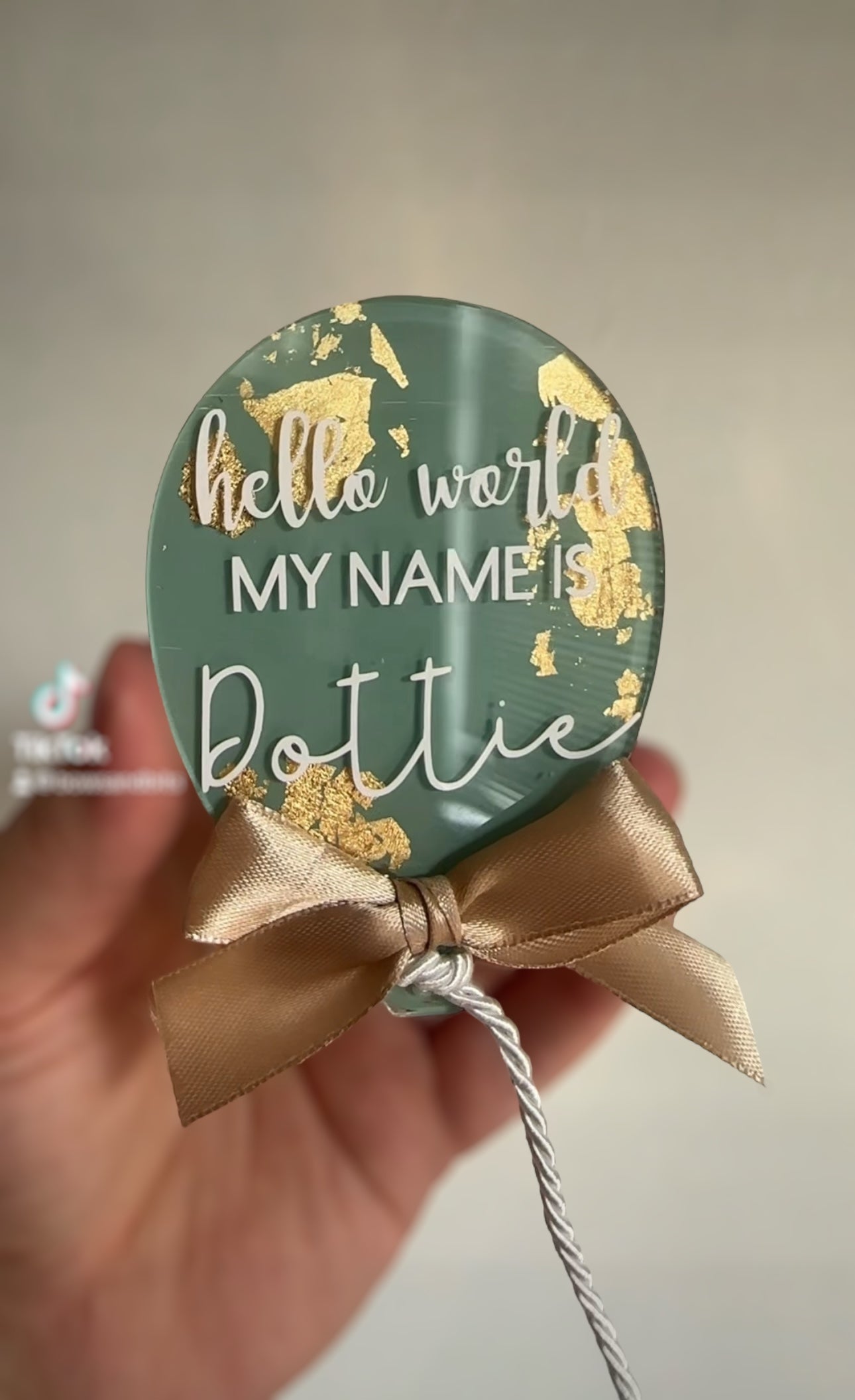 Large Baby Announcement balloon