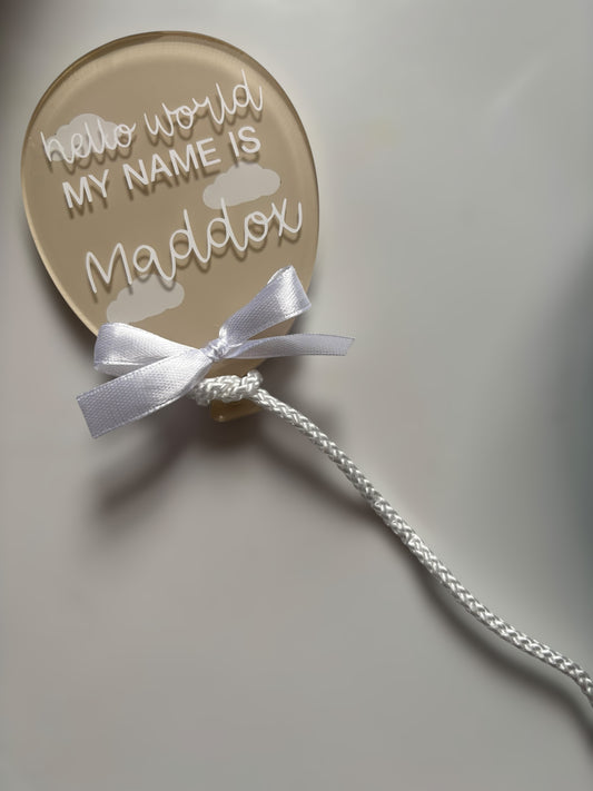 Baby Announcement balloon