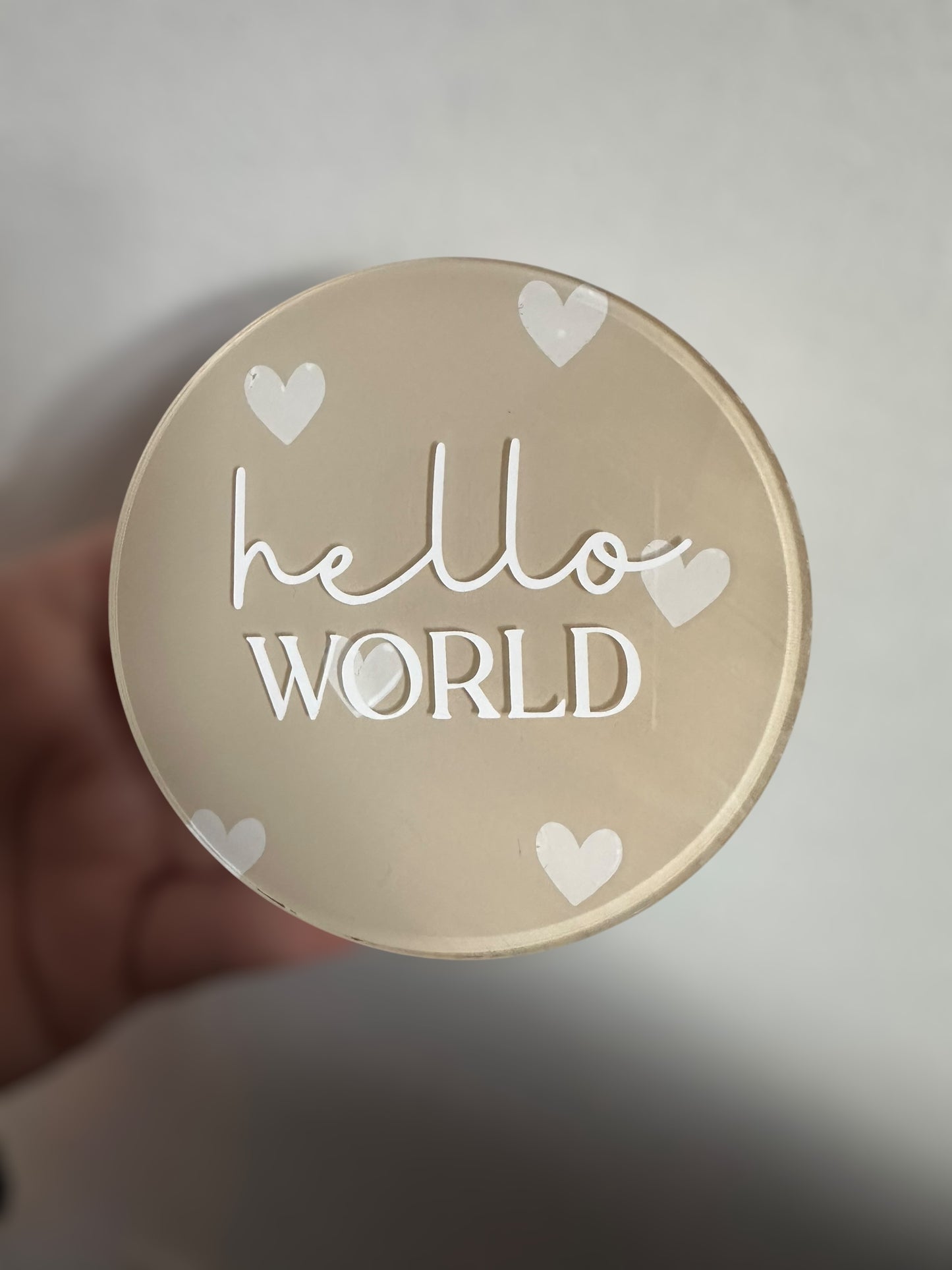 Baby Announcement Disc