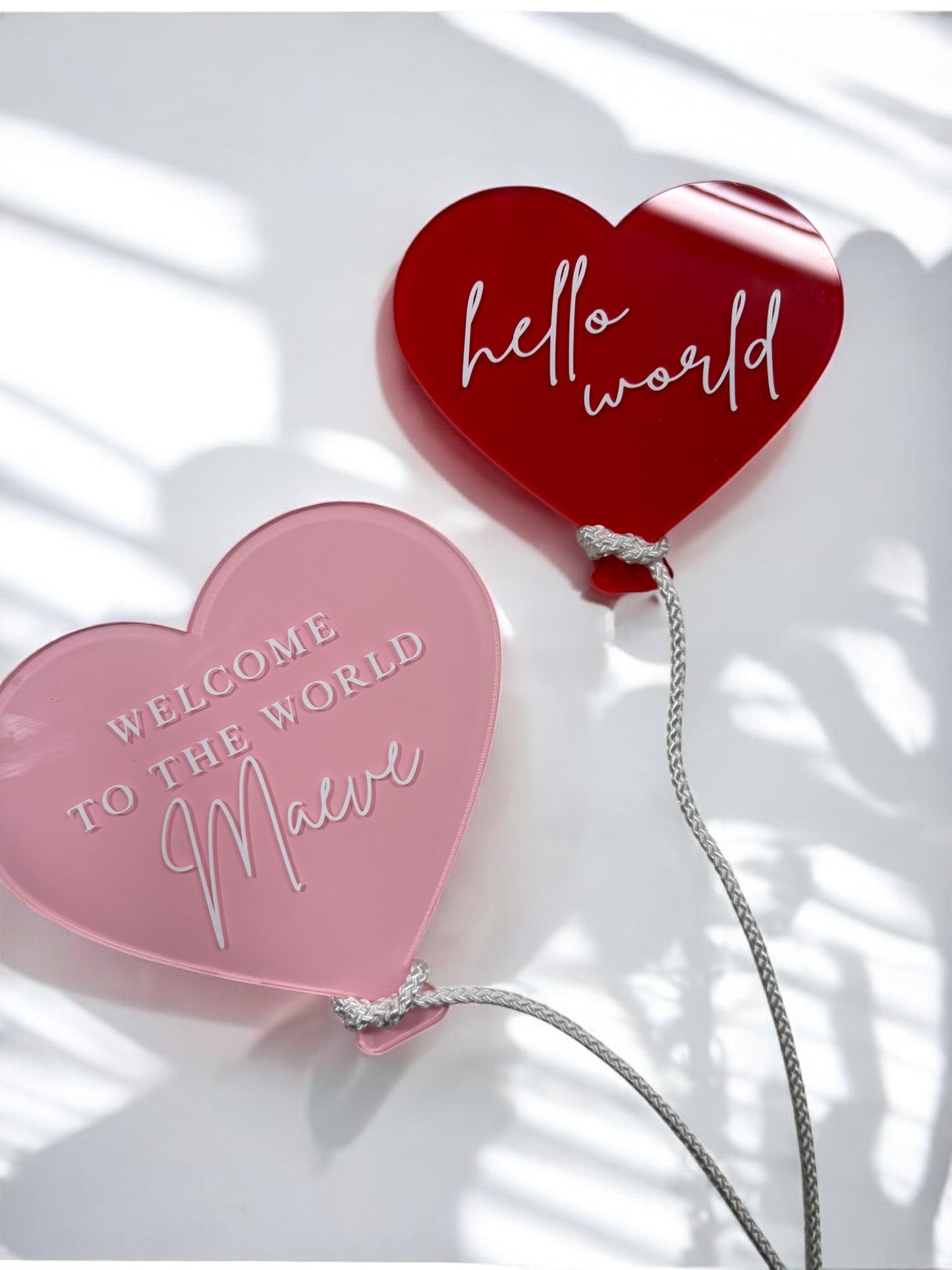 Baby Announcement Heart Balloon