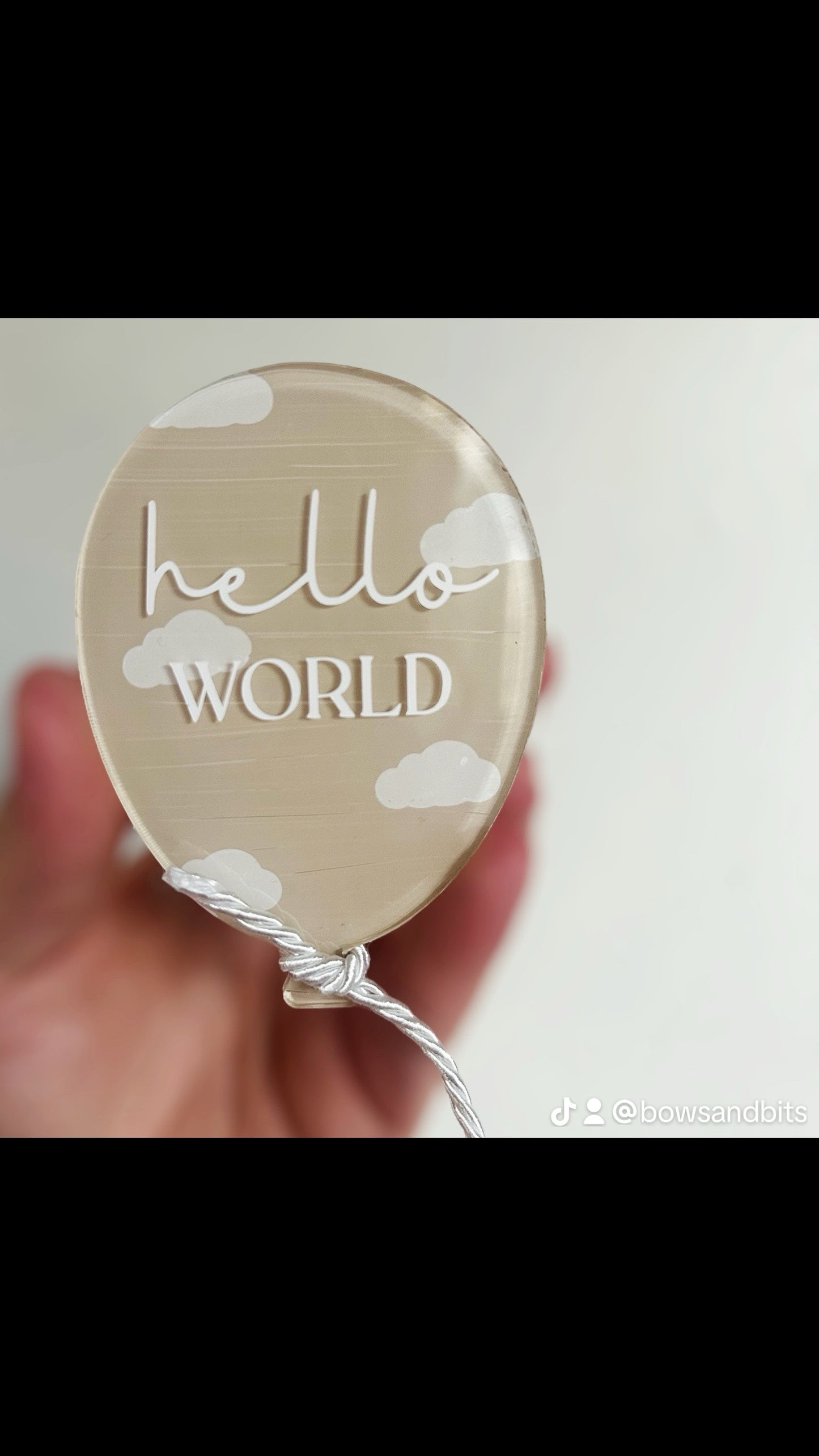 Large Baby Announcement balloon
