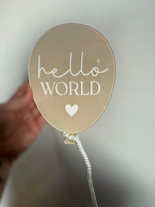 Large Baby Announcement balloon